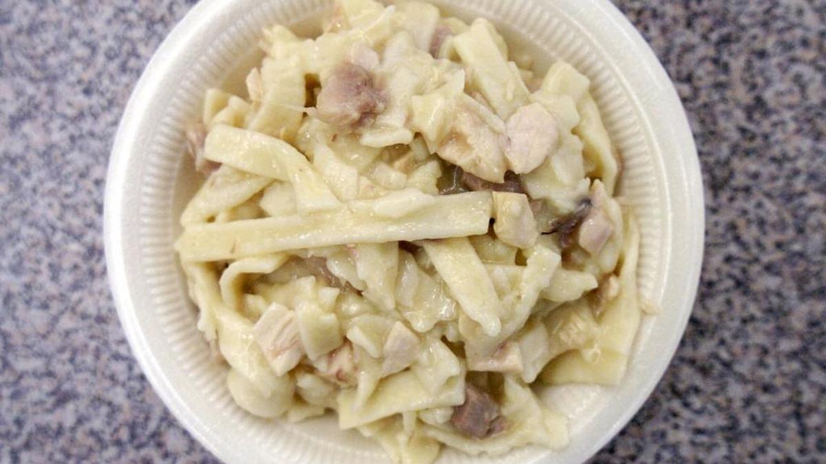 Members of the South Hutchinson United Methodist Church have been serving chicken and noodles at the Kansas State Fair for 68 years.
