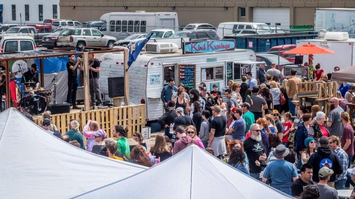 District Marketplace, a community pop-up park, opened near First and Cleveland in May. It’s moving, but markets will continue in the original lot, too.