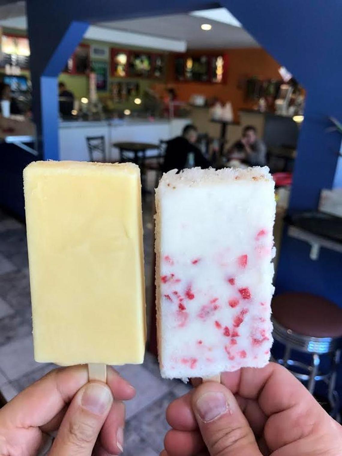 Paleteria La Reyna’s specialty is paletas, which are Mexican ice cream bars. But it also serves a full menu of Mexican food.