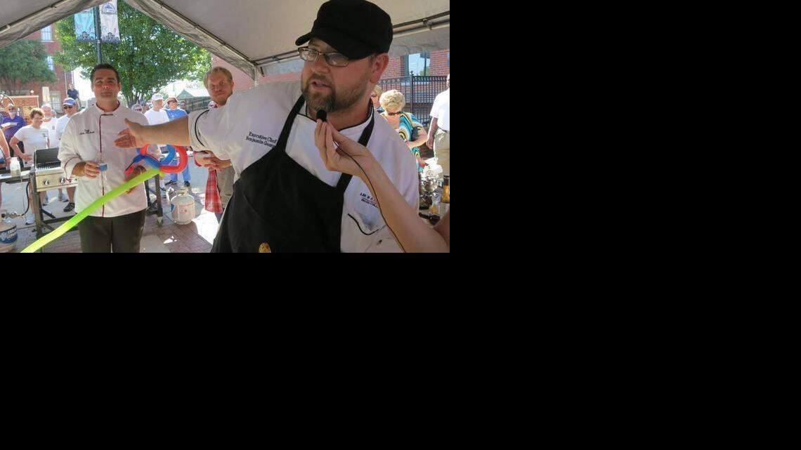 
Ben George won last summer’s Iron Chef Cookoff at the Old Town Farmer’s Market.
