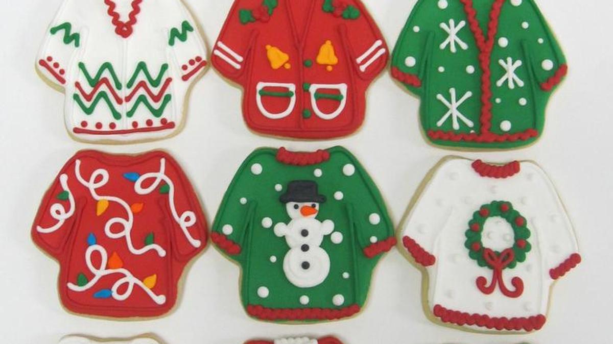 Having an ugly sweater party this Christmas? Cheri’s Bakery at 2121 N. Tyler is selling ugly sweater cookies.