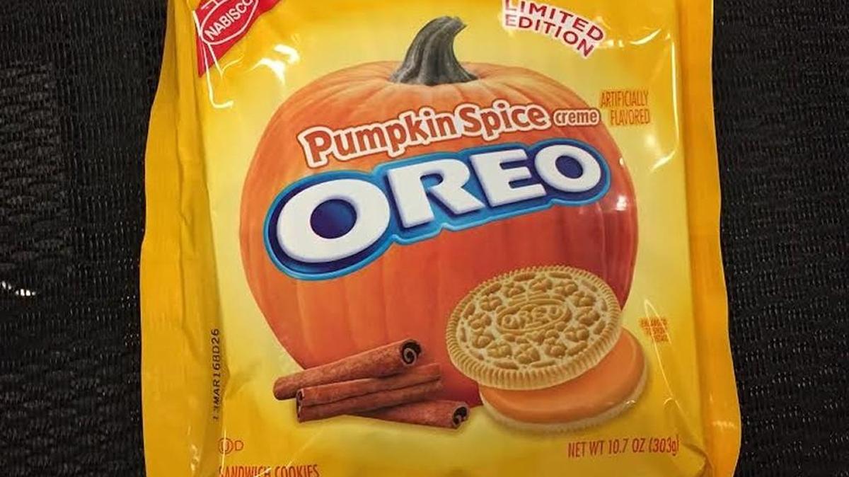 
Pumpkin Spice Oreos are a tasty fall treat.
