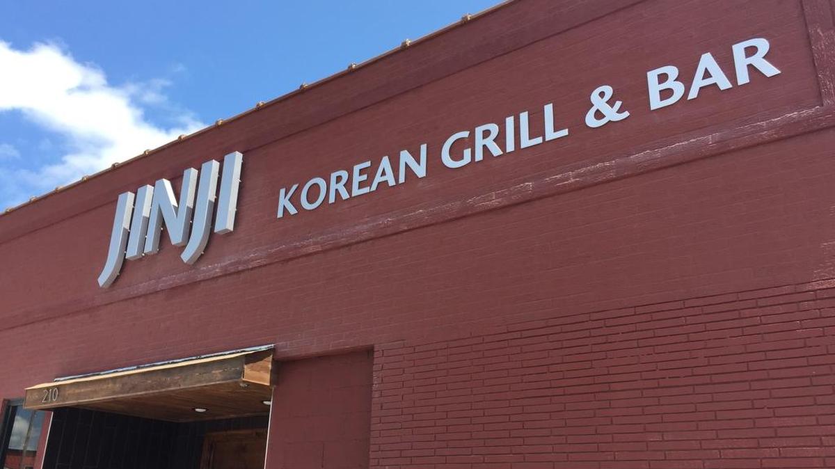 
The sign went up on soon-to-open Old Town restaurant Jinji on Tuesday. 
