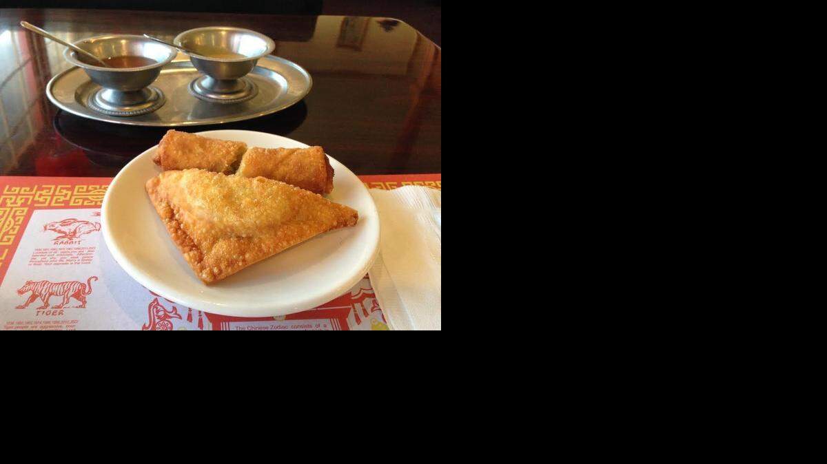 
The mandu and vegetable egg roll from Lee’s Chinese Restaurant.
