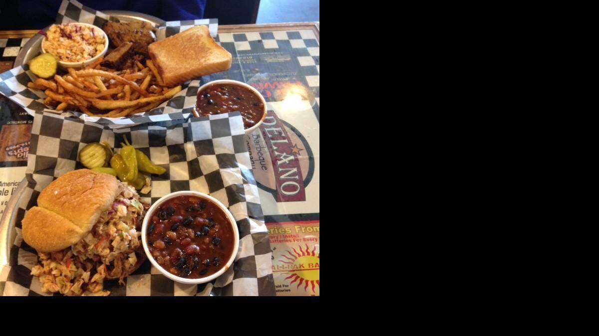 
An array of the barbecue available at Delano Barbeque Co.
