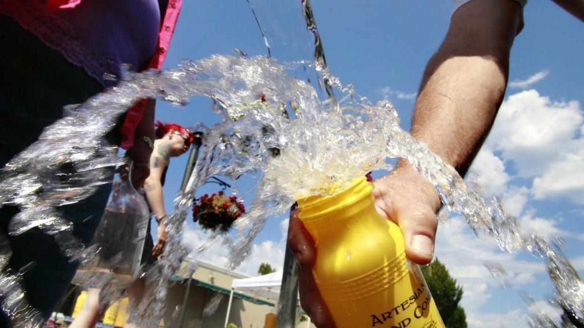 Refillable water bottles can be filled at Riverfest's new "Water Monster" stations. They must be brought in empty.