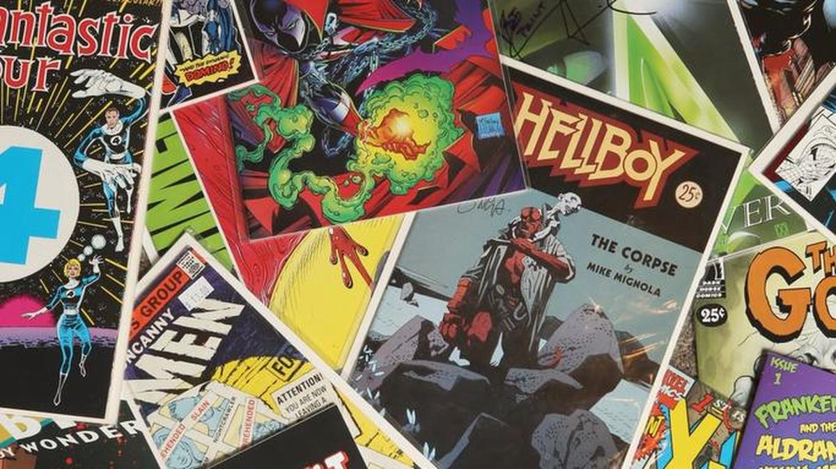 Comic books belonging to John Osborne.
