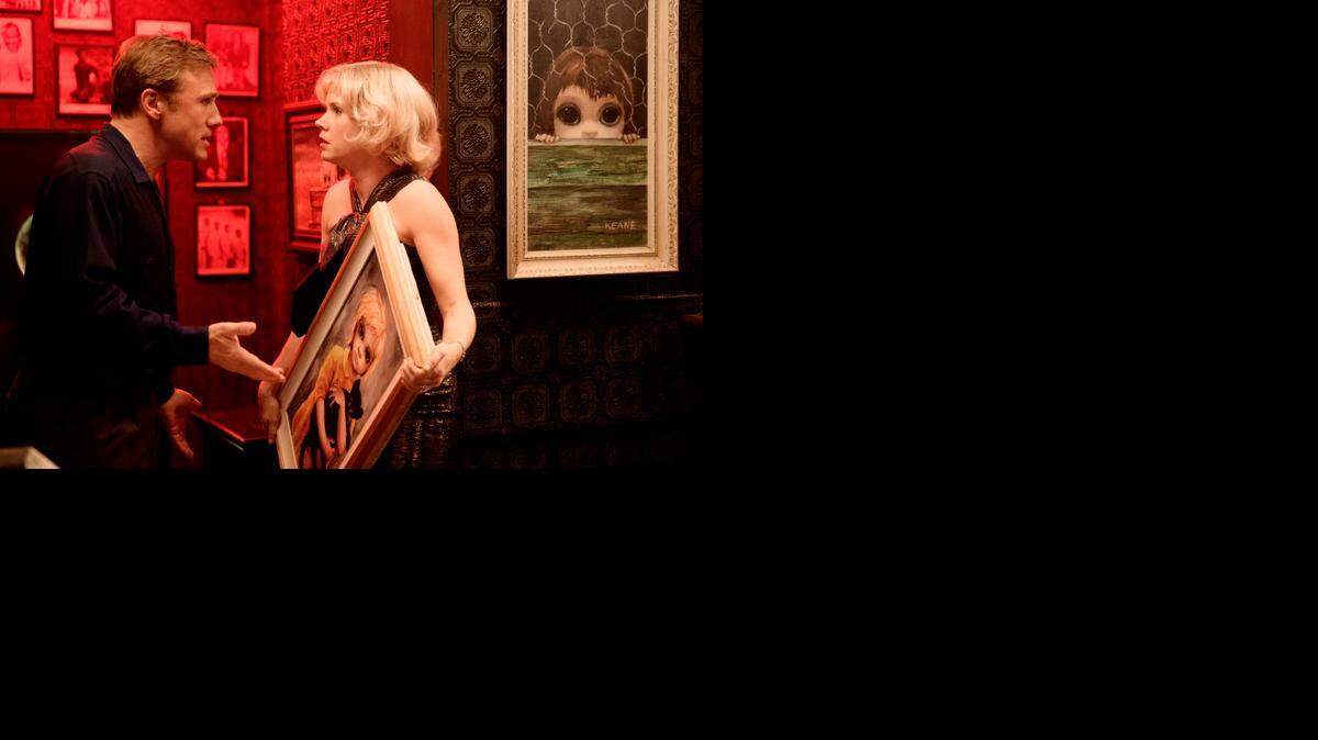 
Christoph Waltz and Amy Adams star as married artists in Tim Burton’s “Big Eyes.” 
