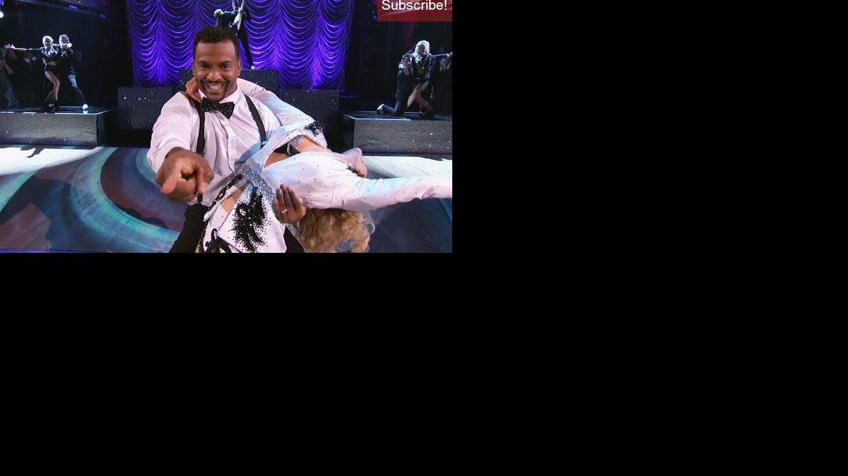
Screengrab from video of Alfonso Ribeiro and Witney Carson during their freestyle dance. (Nov. 24, 2014)

