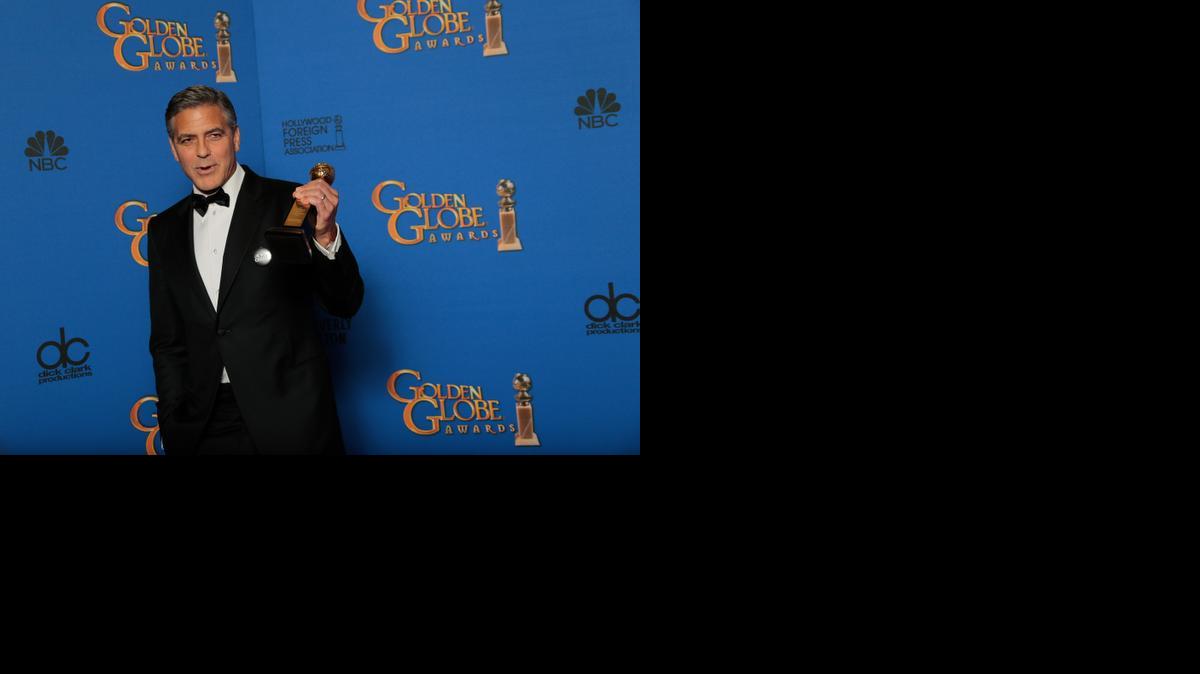 
George Clooney received a lifetime achievement award Sunday at the 72nd Annual Golden Globe Awards show. 
