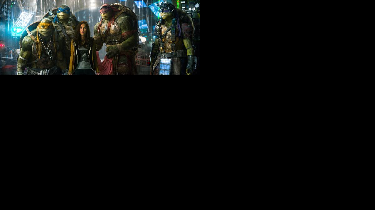 
Megan Fox and her superhero “Ninja Turtle” friends topped the weekend box office, bringing in $65 million. 
