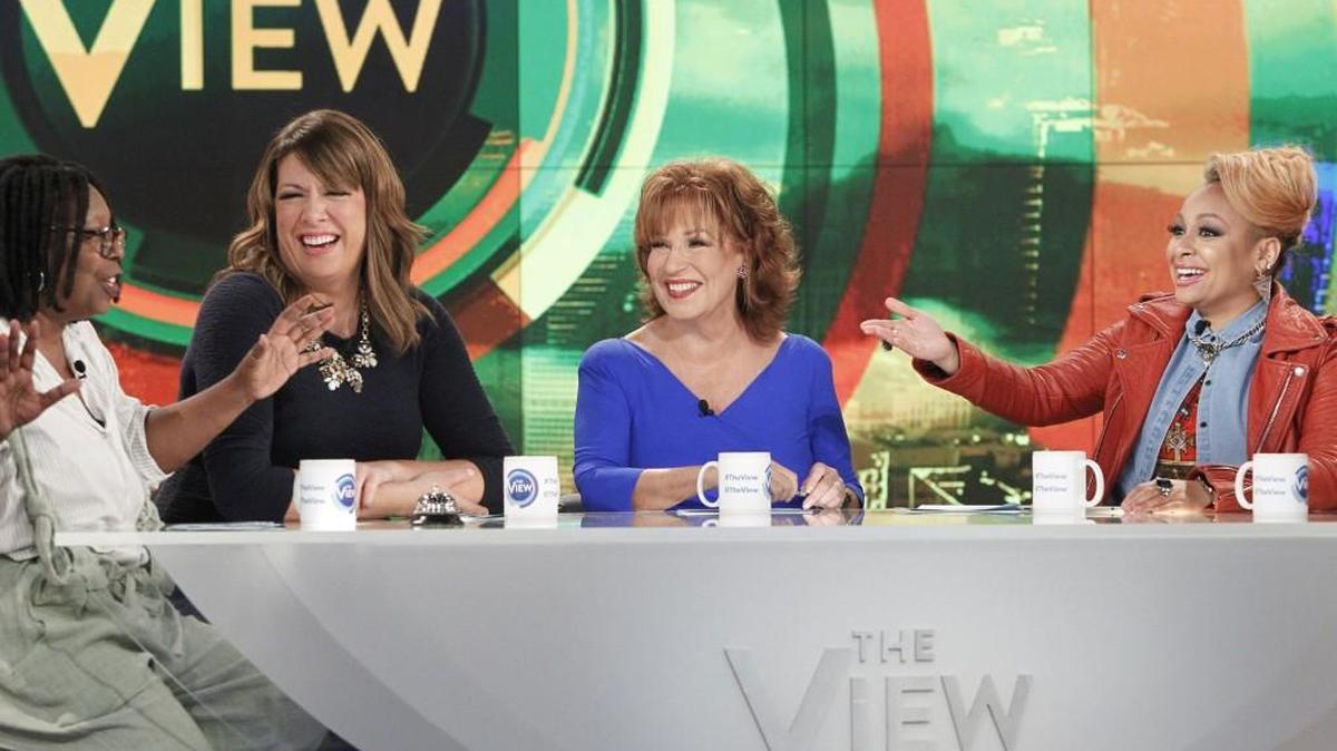 
From left, Whoopi Goldberg, Michelle Collins, Joy Behar and Raven-Symone appear on the daytime talk show “The View.” Behar, who “retired” with great fanfare two years ago, said she was intrigued about coming back heading into an election year. Behar won’t be on every day but will be the moderator on Fridays. 
