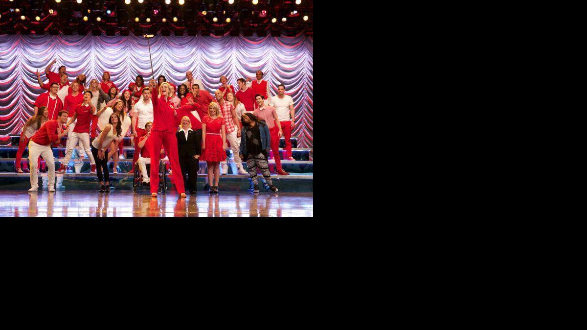 
The members of New Directions take their final bows in the special two-hour series finale of “Glee,” airing Friday.
