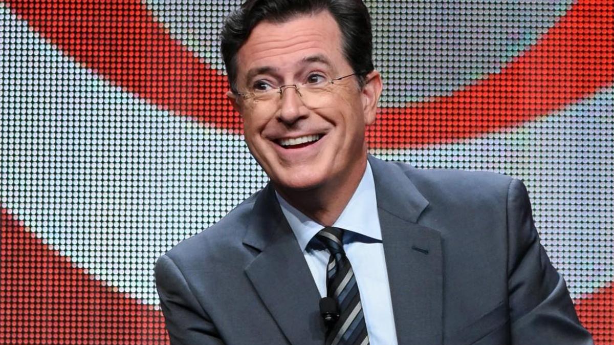 
Stephen Colbert takes David Letterman’s old time slot on Tuesday.

