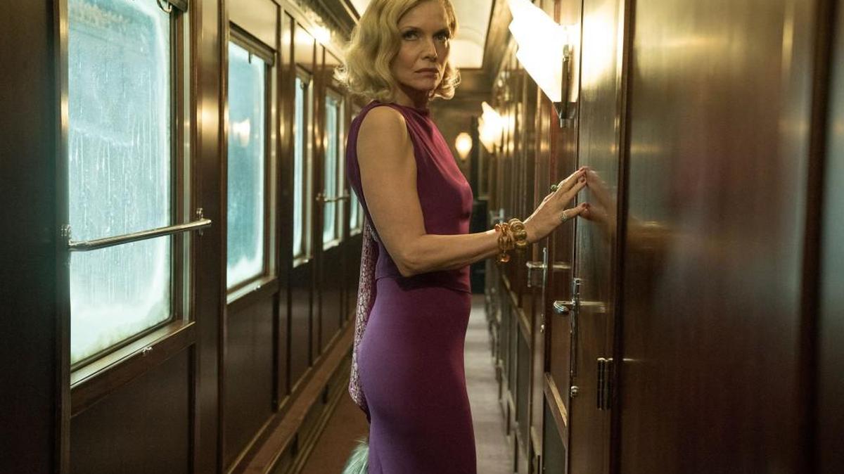 Michelle Pfeiffer stars in “Murder on the Orient Express.”