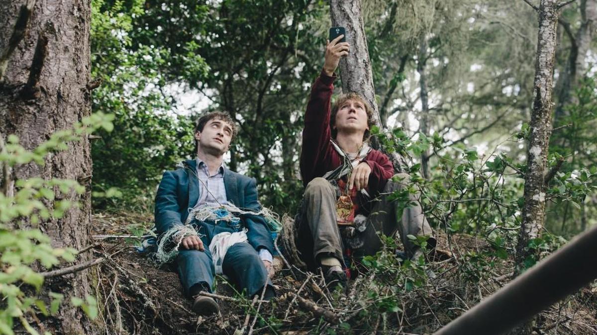Daniel Radcliffe, left, and Paul Dano star in “Swiss Army Man.”