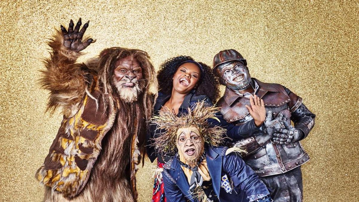 From left, David Alan Grier as the Cowardly Lion, Shanice Williams as Dorothy, Elijah Kelley as the Scarecrow and Ne-Yo as the Tin Man will be taking a trip to Oz in “The Wiz Live.”