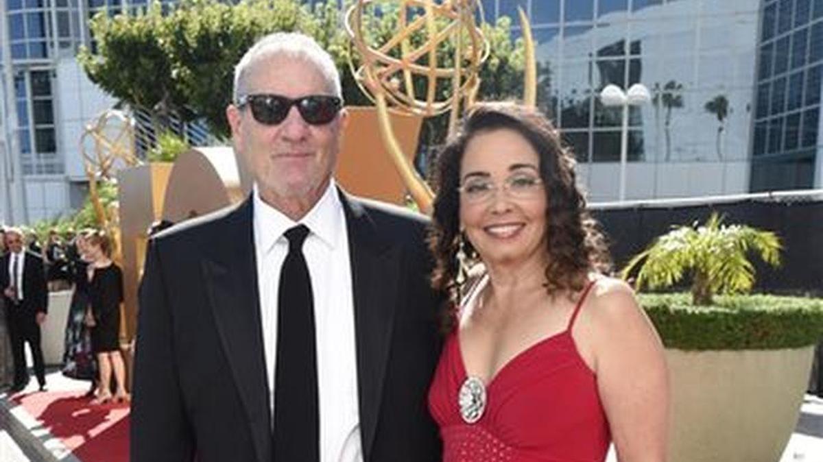 IMAGE DISTRIBUTED FOR THE TELEVISION ACADEMY - Ed O’Neill, left, and Catherine Rusoff arrive at the 67th Primetime Emmy Awards on Sunday, Sept. 20, 2015, at the Microsoft Theater in Los Angeles. (Photo by Dan Steinberg/Invision for the Television Academy/AP Images)