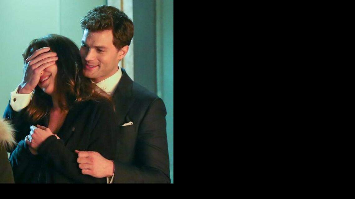 
Dakota Johnson and Jamie Dornan star in “Fifty Shades of Grey.”
