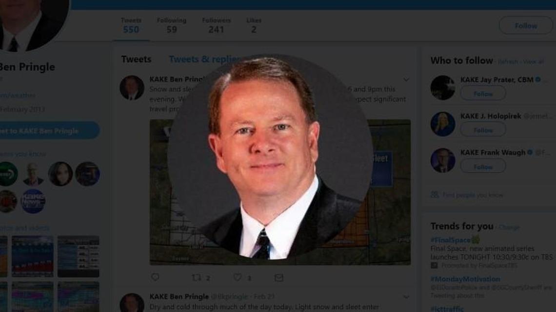 Meteorologist Ben Pringle has retired from KAKE-TV in Wichita.