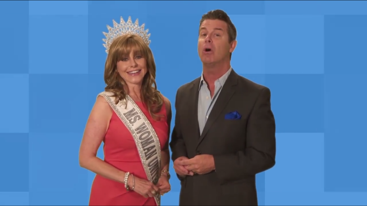 Sierra Scott, left, and Brett Harris are back together in a new television show.