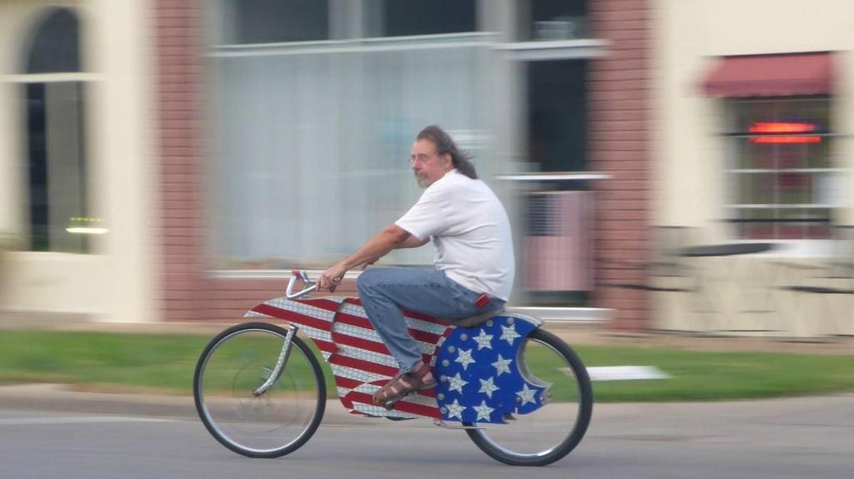Some members of the pub pedal group create custom bikes specifically for an event, group member Randy Van Scyoc said.