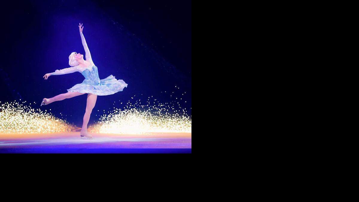 
Alexe Gilles performs as Queen Elsa from “Frozen” in “Disney on Ice: Princesses and Heroes.”
