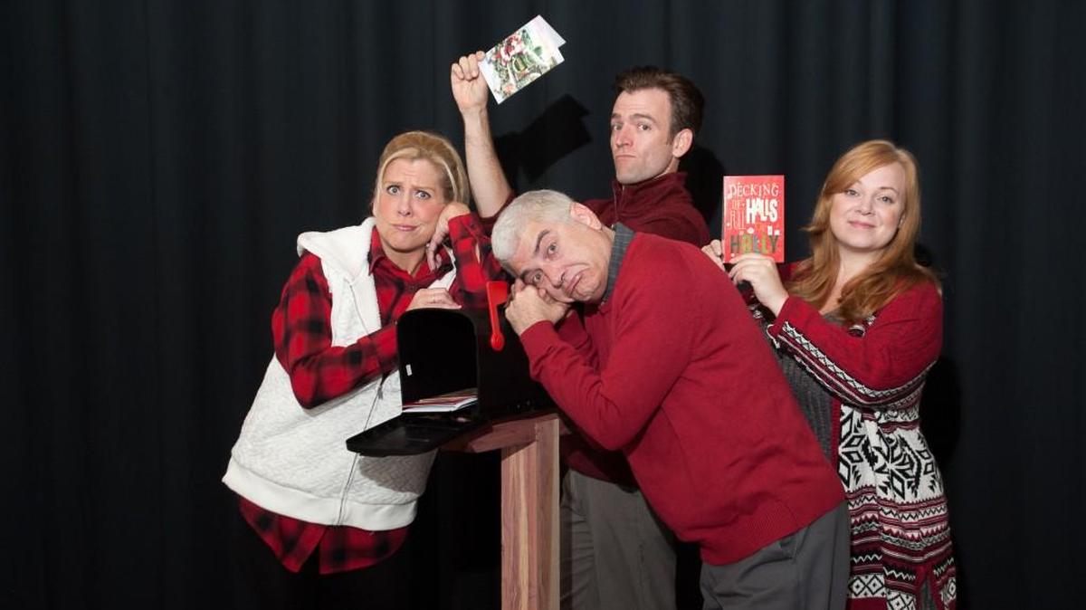 Barb Schoenhofer, Ray Wills, Leslie Coates and Jen Bechter star in the world premiere of “Christmas Letters” by the Forum Theatre.