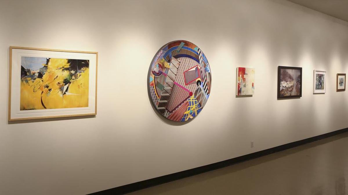 A national exhibit of abstract art will open Friday, July 8, at Mark Arts, 9112 E. Central.