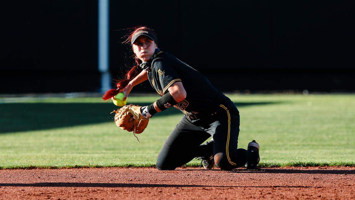 While she was also Wichita State’s leading hitter, sophomore Sydney McKinney also was a standout defensive player for the Shockers at shortstop.
