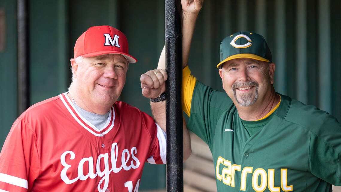 2 decades, 400 wins later: Carroll, Maize baseball coaches achieve milestone together