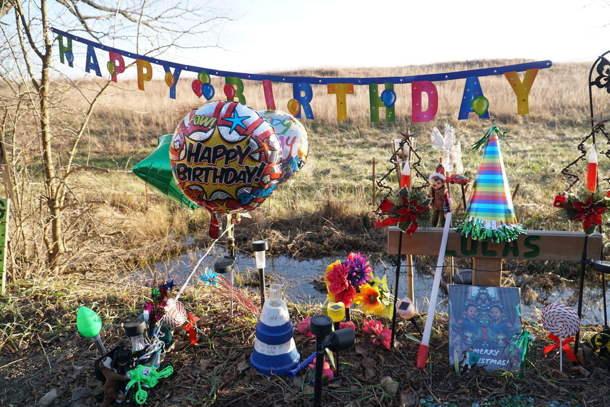 A group of women who came together earlier this year to try to find a missing Wichita boy, Lucas Hernandez, still visit the spot where his body was found. They change the memorial decorations for the seasons, the holidays and his birthday - which is Monday, Dec. 3. He would have been 6. (November 29, 2018)