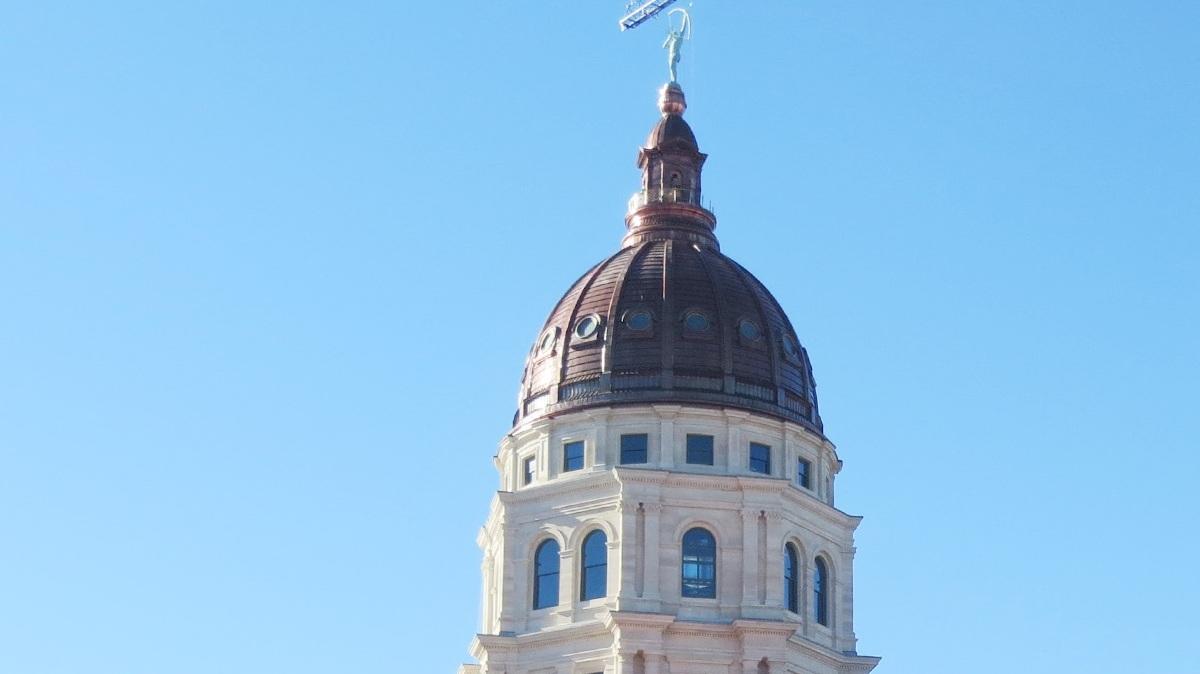 The Kansas State Capitol with its new dome.