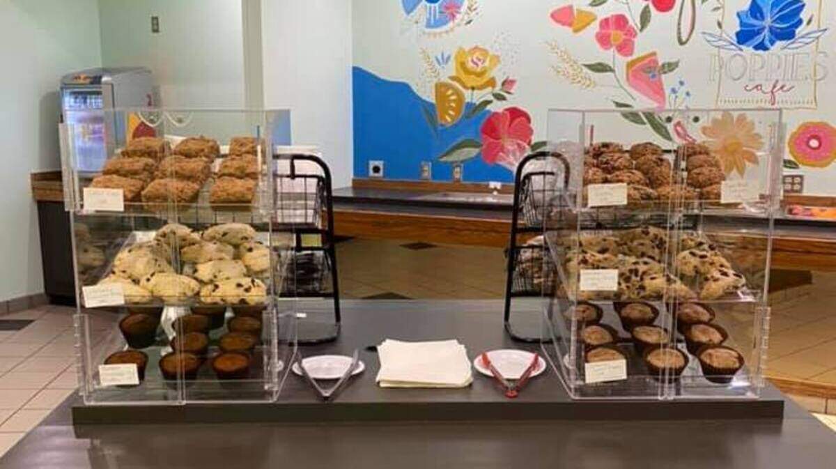 The owner of NiceBites Bakery now has her own cafe, which she runs with the help of her son.
