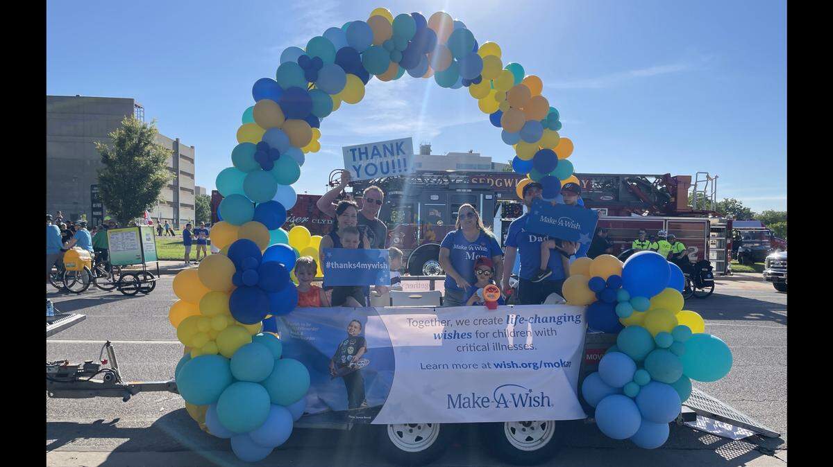 Following a several-year absence, Make-A-Wish Foundation Missouri & Kansas is re-establishing a presence in Wichita and the state. The nonprofit wants to participate in community events, which it did recently with a float in the Riverfest parade.