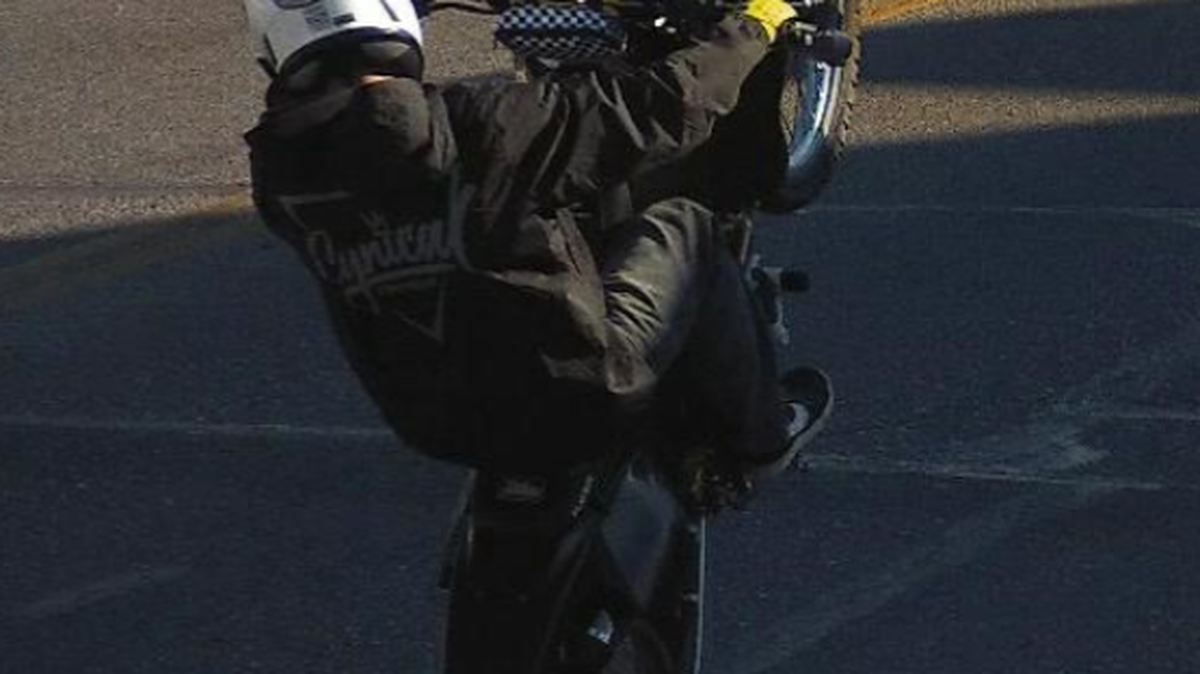 Wichita police provided this photo of a motorcyclist they believe struck a 48-year-old woman who later died at the hospital Monday night near downtown Wichita.
