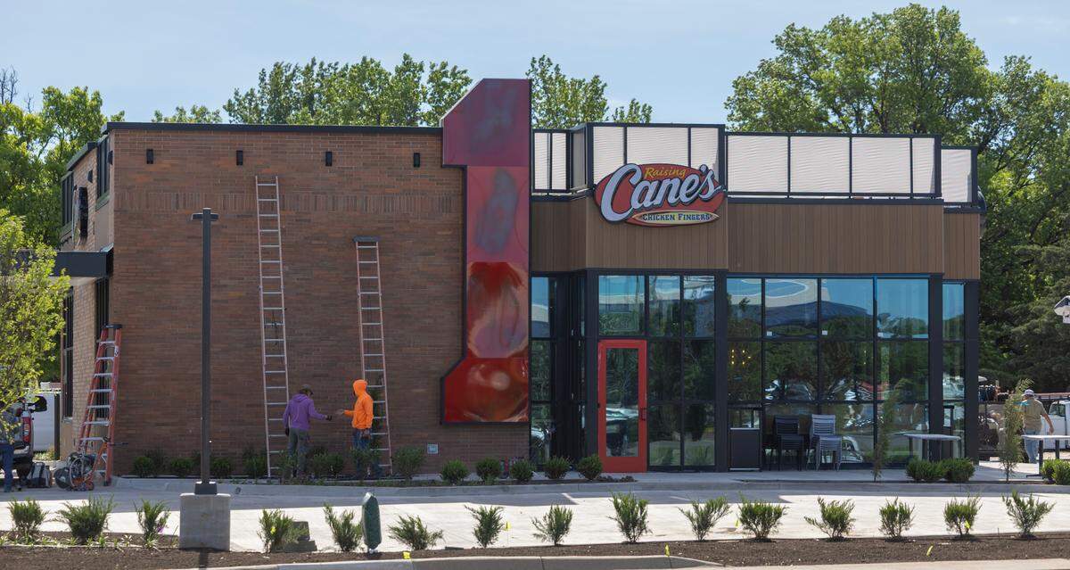 The new Raising Cane’s restaurant near Kellogg and Ridge is set to open on June 24.