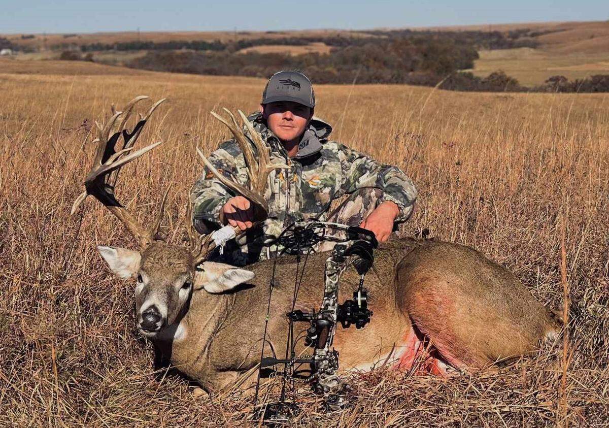 Chad Chambers’ sealed the deal on a buck he had seen for three years in on Oct. 27 on private land in Wabausee County, Kansas.