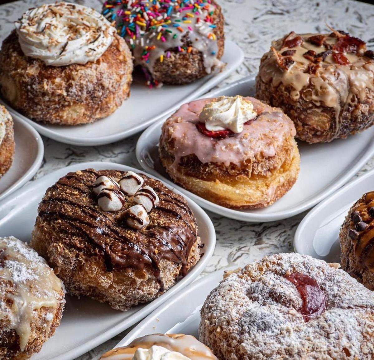 Parlor Doughnuts specializes in “layered doughnuts,” also known as cronuts.