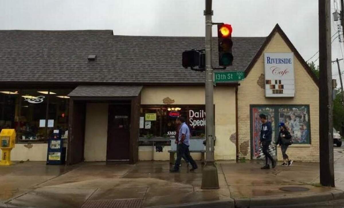 Riverside Cafe was damaged by a Wednesday-morning fire.