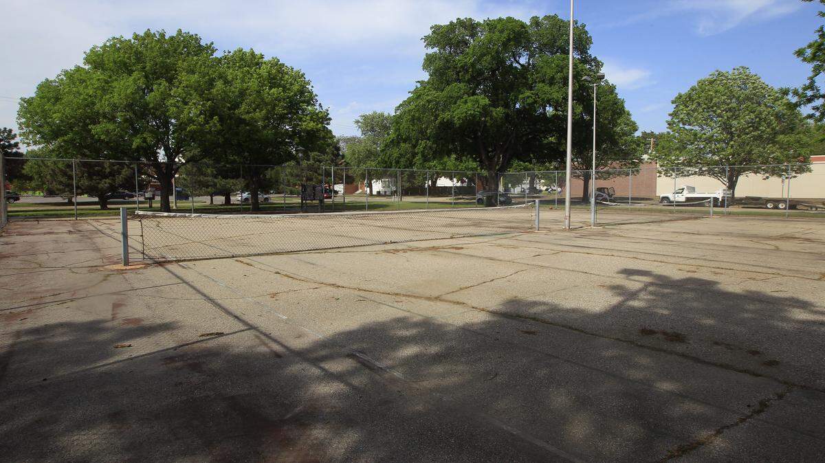 The City of Wichita is expected to turn the old tennis courts at 200 S. Seneca into pickleball courts. The courts sit across the street from Senior Services of Wichita. (May 11, 2018)