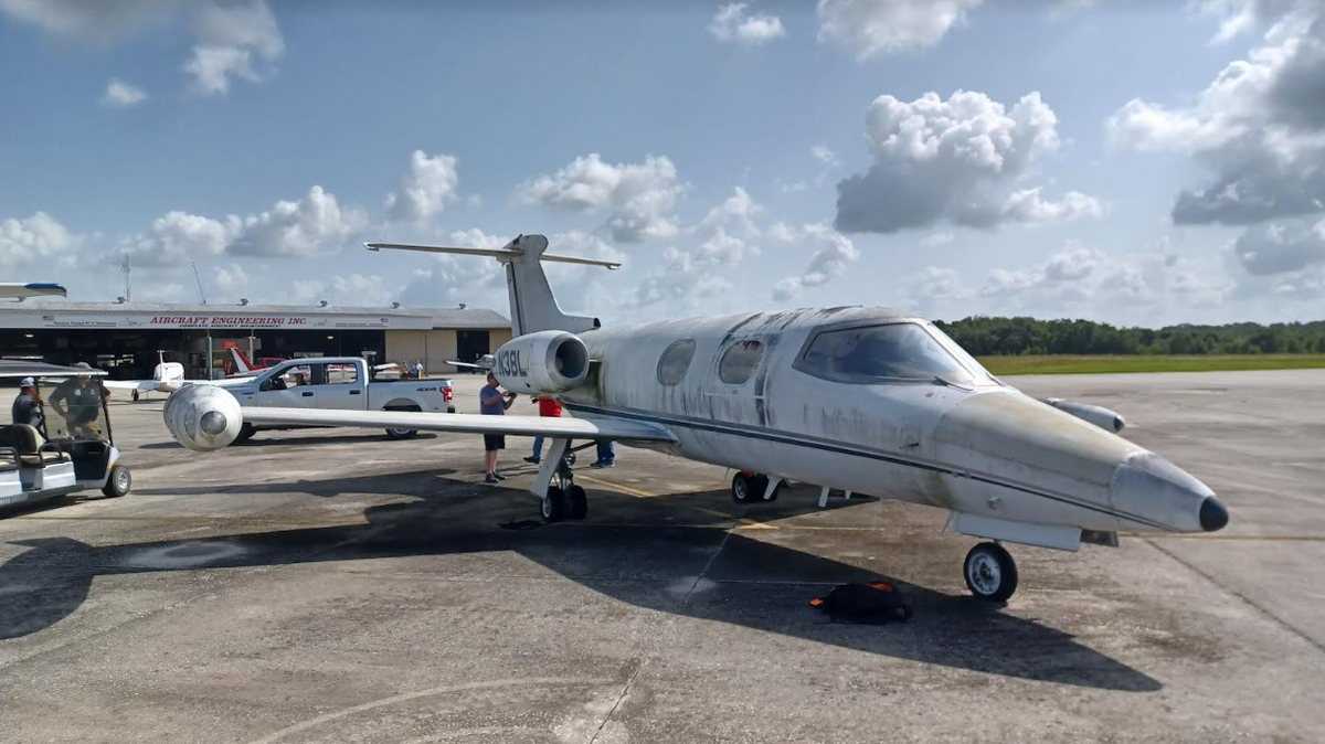 Lear Jet 23-003, the third built and first delivered of its kind, is returning to Wichita for restoration.