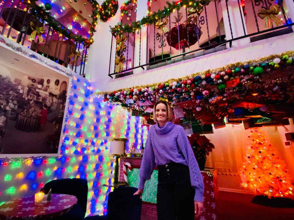The Belmont’s Becky Reynolds is the brains behind The Belmont’s Christmas pop-up bar called Sparky’s at The Belmont.