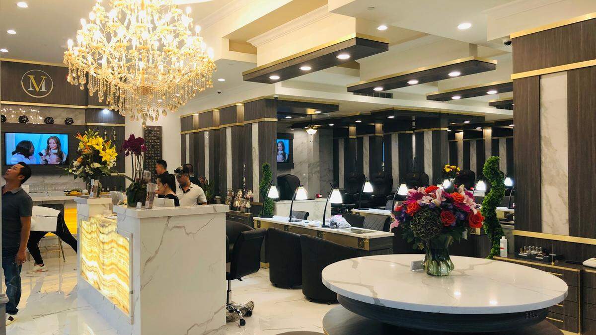 M. Vince Nail Spa is coming to Bradley Fair in May and will be known for high-end finishes and services, including free drinks from an in-salon bar.