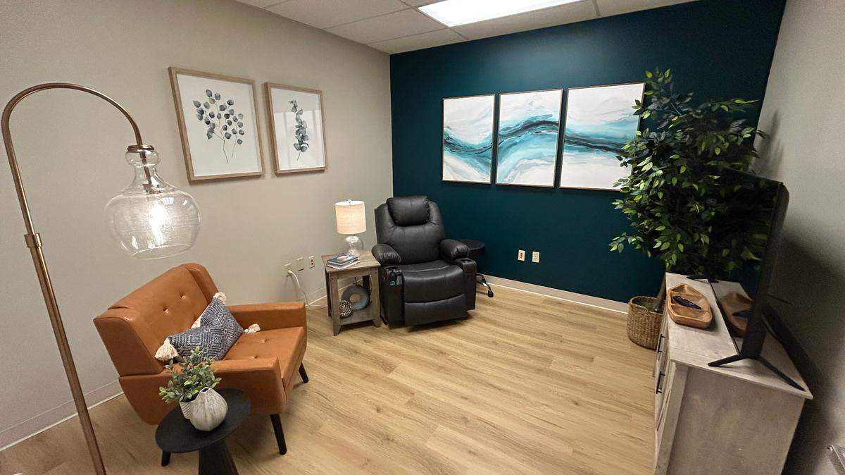 Holly Rohleder described the new PromptCare Infusion Suite of Wichita as a “kind of like a home away from home where patients can be relaxed and safe.”