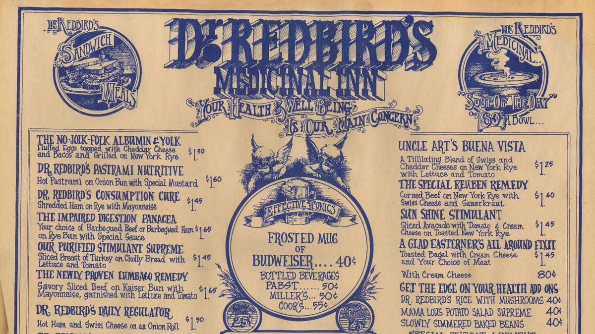 Dr. Redbird’s Medicinal Inn was a favorite Wichita sandwich shop from the early 1970s through the mid-1980s.