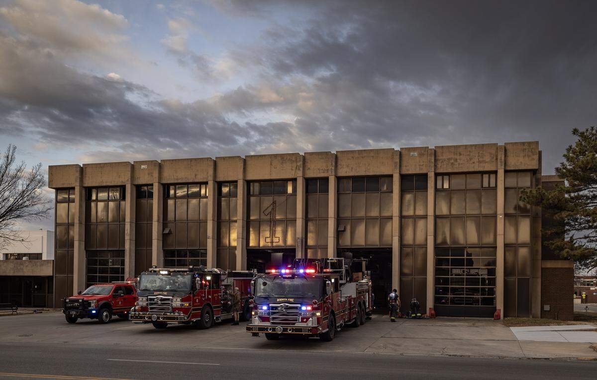 Wichita’s Fire Station 1 at the corner of Main and Murdock.