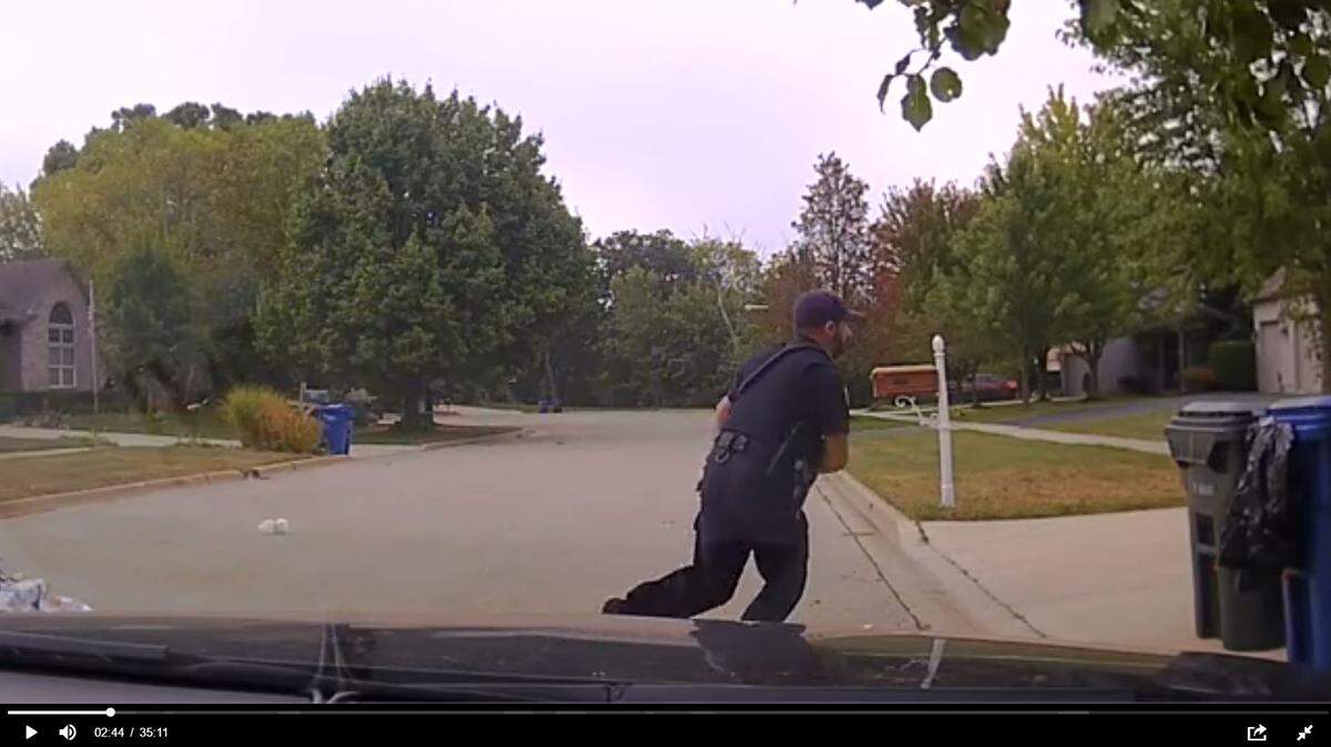 Dashcam video picked up the audio of Yorkville police officers taunting a man outside of his mother’s home.
