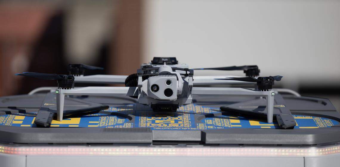 The new drones atop the QuikTrip at Douglas and Washington are designed to help make that store safer and help with crime throughout the Old Town entertainment district.