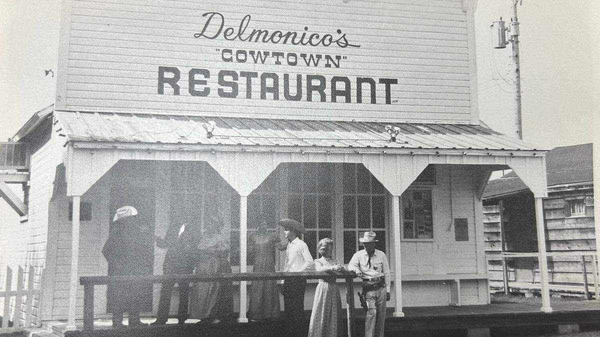 A photo from the Old Cowtown Museum collection of Delmonico’s Restaurant